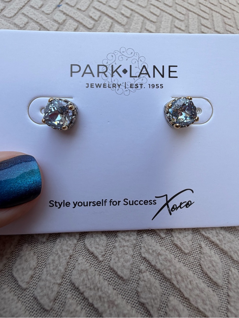 Blue Mist - Baby Signature Earrings by Park Lane - Picture 3 of 7